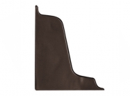 Заглушка до плінтуса 117 Rehau коричнева права 96102