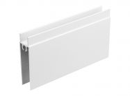 Горизонтальный профиль нижний Slider L=5000 белый матовый