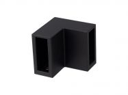 З'єднувач 90° труба-труба 30x10 мм GIFF 315 чорний матовий