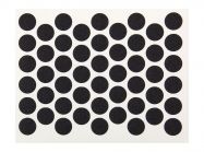 Заглушка конфирмата самоклеющаяся Weiss d=14 черный (50 шт) (2110)