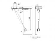 Підйомник GIFF Alto газовий фрикційний L=245 мм 80 N срібло