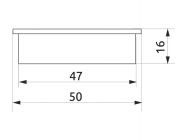 Заглушка трубы d=50 GIFF R-17 хром