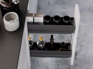 Карго фасад 200 бокове кріплення з дотягувачем Inoxa Ikona/Helios 6104HY ардезія (2 полиці)