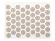 Заглушка на конфірмат самоклеюча Weiss d=14 текстиль бежевий (50 шт) (2732)