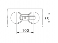 Стяжка стільниці GIFF L=100