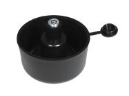 Опора регулируемая полукруглая GIFF UA Н=27 черный