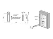 Крепление для стекла GIFF d=18 хром