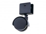 Ролик с U-образным креплением GIFF Mobili d=40 черный