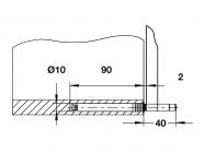 Толкатель для подъемников Free Flap Hafele 17-23 Н тип 1 (372.91.470)