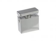 Соединитель стекло-труба 30x10 мм сквозной GIFF 318+ полированный хром