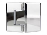 Петля 135° цинк. сплав скло-скло GIFF 302Zn полірований хром