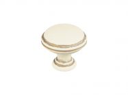 Ручка кнопка Gamet GR49-L45 кремовий матовий з золотою патиною