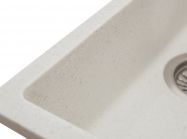 Мойка искусственный камень Solid Вега Плюс 200х420 белый песок (под столешницу)
