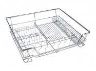 Посудосушитель фасад 600 выдвижной с доводчиком GIFF хром (1 полка и 1 поддон)