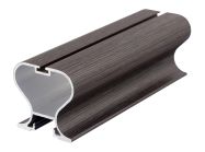 Профіль вертикальний закритий з пазом під щітку Slider Castle венге матовий L=5300