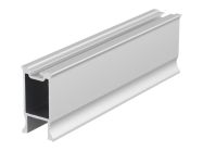 Профіль вертикальний закритий з пазом під щітку Slider LINE L=5300 срібло