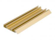 Направляющий профиль нижний Slider LINE L=5100 золото вельвет