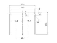 Направляючий профіль верхній Slider LINE L=5100 шампань