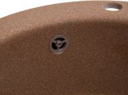 Мийка штучний камінь Solid Поні D475 теракот (з отвором під змішувач)