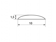 Демпфер (отбойник) силиконовый самоклеющийся GIFF прозрачный (упаковка 100 шт)