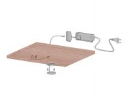 Подсветка LED GIFF Lira 1,5W белый теплый свет, металлик (БП SPS)