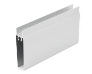 Горизонтальний профіль нижній Slider Project L=5000 (срібло)