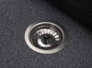 Мойка искусственный камень Solid Вега 440х420 черный гранит (под столешницу)