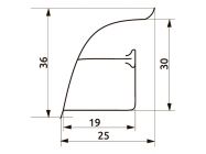 Плінтус LuxeForm 94129 Травертин класичний (S055) L=4200
