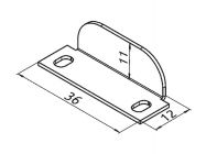 Відповідна планка до замка для ДСП L-подібна GIFF оцинкований