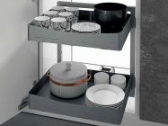 Колона висувна в модуль 450 Inoxa Ikona/Helios 861H 2 полицями H=575 ардезія