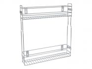 Карго фасад 200 боковое крепление AvL5 хром (2 полки)