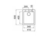 Мийка штучний камінь Elleci 410x500 Quadra 100 Avena G51