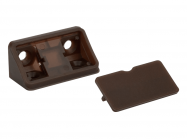 Уголок мебельный двойной пластиковый GIFF темно-коричневый