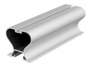 Профіль вертикальний закритий з пазом під щітку Slider Castle срібло L=5300