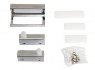 Петля для стекла GIFF (2 петли и ручка) хром