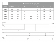 Напрямна роликова GIFF L=400 коричневий