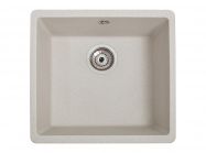 Мийка штучний камінь Solid Вега 440х420 білий пісок (під стільницю)