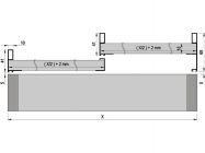 Albatur М50 1420 420 ручка-профиль 3 м для систем М02 8200