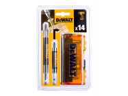 Набір з телескопічними битодержателями і бітами DeWALT 14 од. (DT71502)