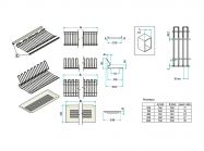 Сушка для посуду фасад 900 з алюмінієвою рамкою Inoxa Ellite 716 хром (2 полиці, піддон нержавіюча сталь)