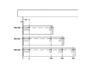 Напрямна прихованого монтажу повного висування з дотягувачем WP Clip HAFELE (19 мм) L=550 (433.10.557)