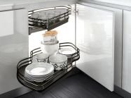 Механізм Combi`S в кутовий модуль 900 Inoxa Ellite 846BEY/SX лівий титан (2 полиці)