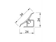 Плінтус кухонний Естель (113) L=3000