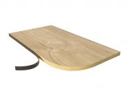 Кромкование ПВХ криволинейное (углов, радиусов, зарезов) материала заказчика