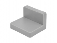 Уголок мебельный монтажный с пластиковой заглушкой GIFF серый