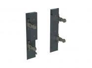 Кріплення передньої панелі GIFF PRIME FlatBox H=167 (комплект 2 шт) графіт