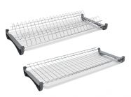 Посудосушитель фасад 700 GIFF хром (2 полки и 2 поддона)
