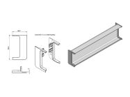 Заглушка открытая к L-образному профилю Gola Volpato Clap`n`FIT венге (пара)