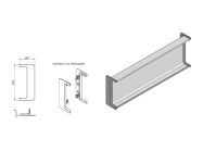 Заглушка відкрита до С-подібного профілю Gola Volpato Clap`n`FIT венге (пара)