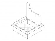Пропуск для кабелю врізний Virno Lines 80/80 алюміній
